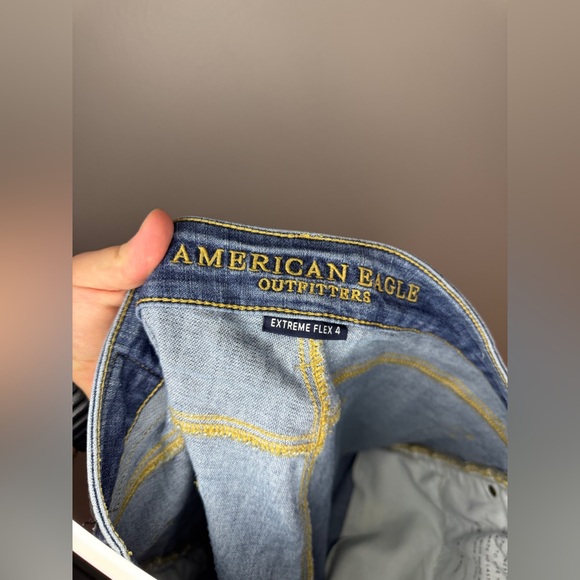 Pre-Owned W34xL34 American Eagle Blue Original Straight Jeans - Picture 9 of 11